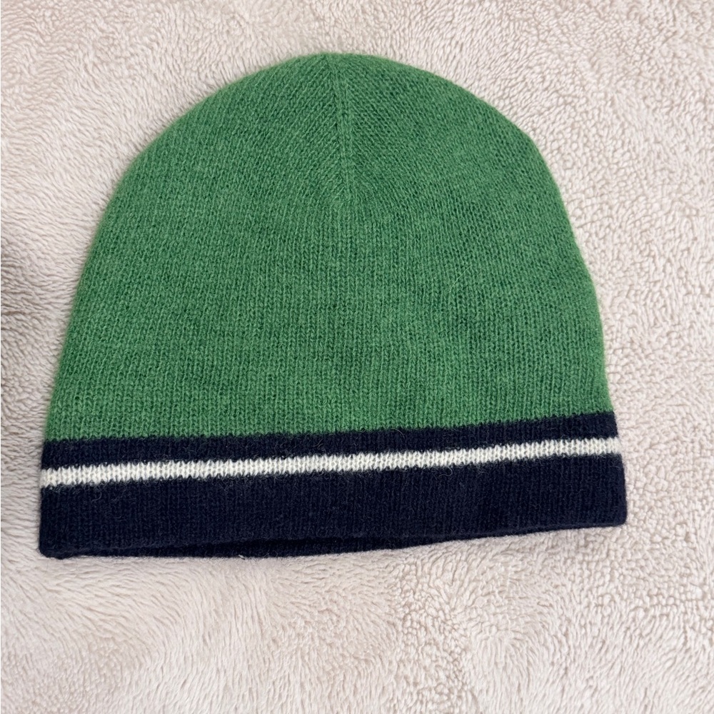 JCrew New With Tag Green and Black Beanie. - Picture 5 of 5